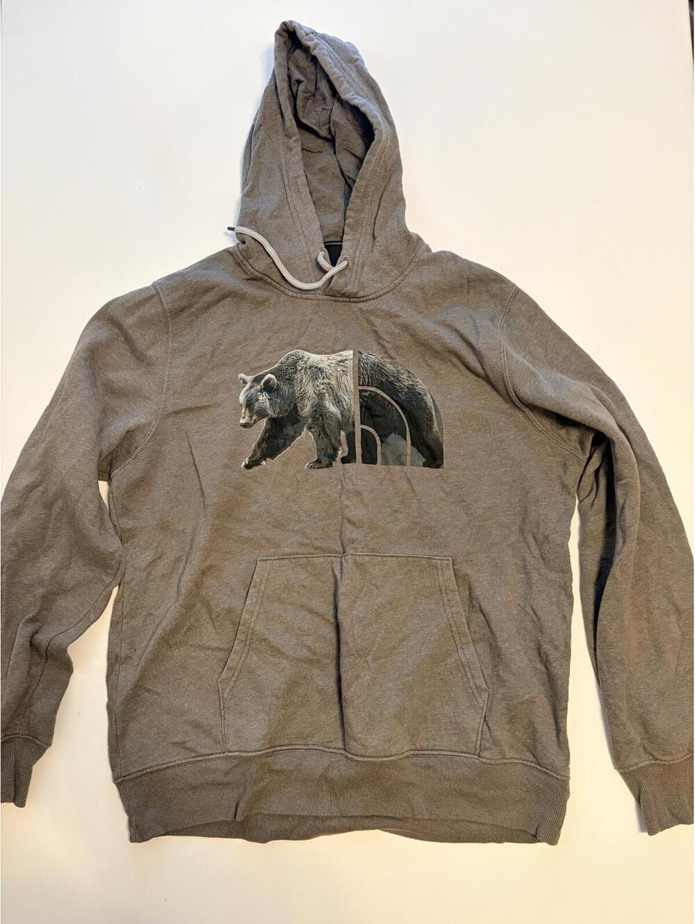 North Face Men's Bear Graphic Hoodie (Size Large)